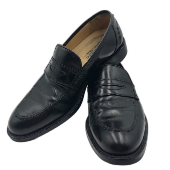 Johnston & Murphy Men\'s Black Leather Business Dress Slip On Shoes Size 8.5M E7 main image 4